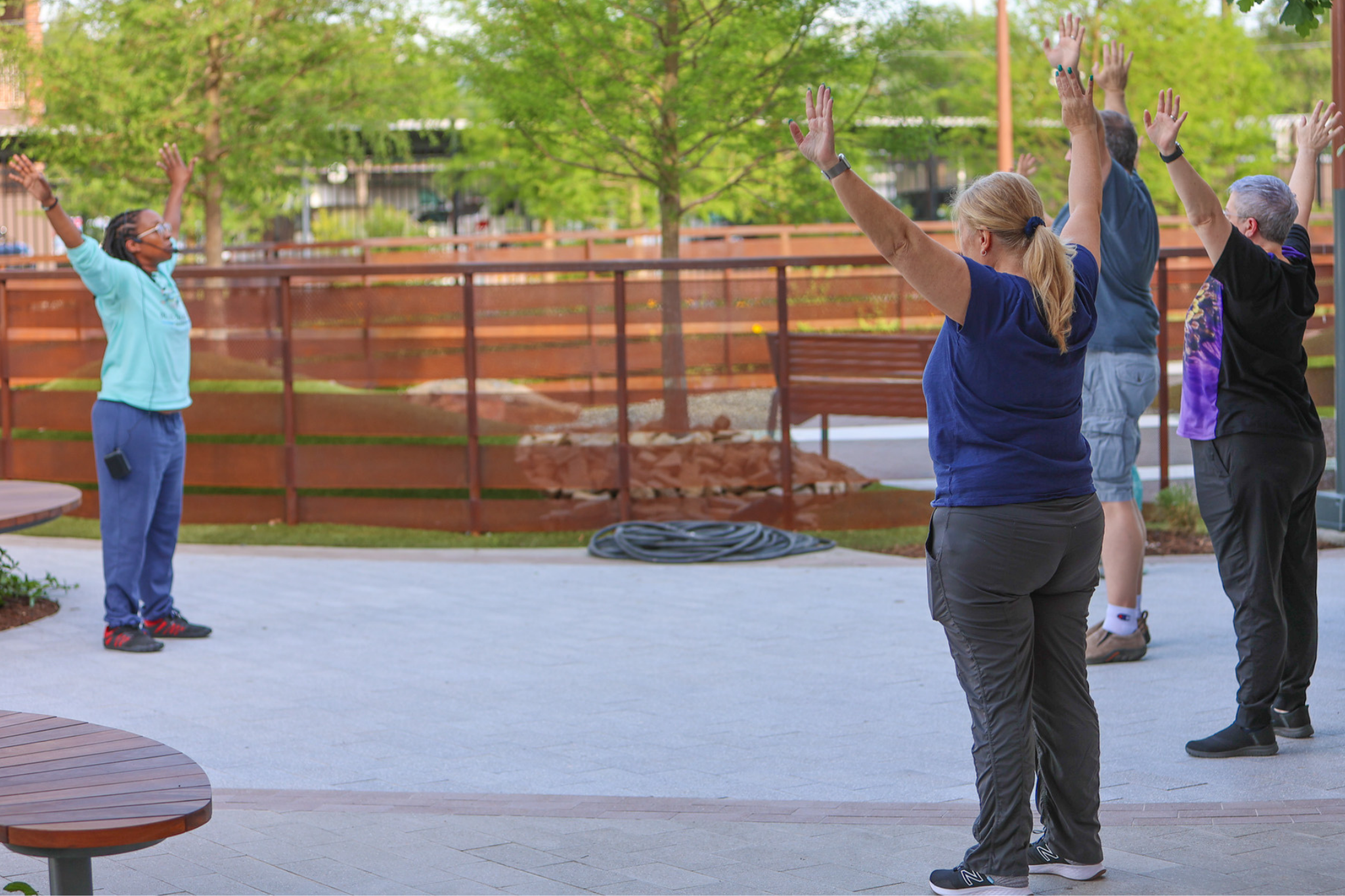 People doing Tai Chi